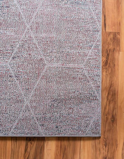 Unique Loom Trellis Frieze Collection Area Rug - Geometric (8' x 10', Blue Multi/ Ivory)