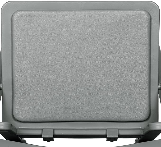 Flash Furniture Hercules Kids Gray Resin Folding Chair with Gray Vinyl Padded Seat