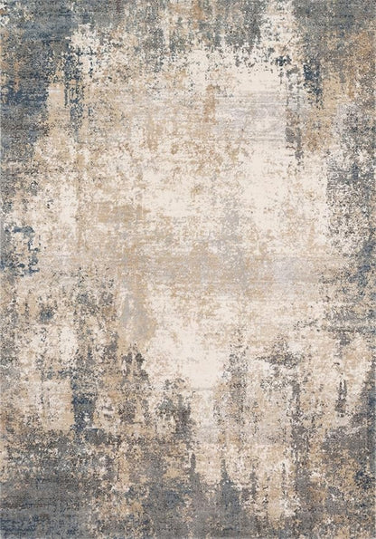 Loloi Teagan Collection TEA-08 Ivory/Mist 11'-6" x 15' Area Rug, Large, Soft Neutral Rug, High-Traffic for Living Room, Bedroom, Home Office, Dining Area