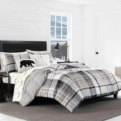 Eddie Bauer - Flannel Sheets Full Size, Anti-Pilling & Wrinkle Resistant Cotton, Touchably Soft for All-Season Comfort - Bed Sheets with Matching Pillowcases & Fitted Sheet (Geese Meadow Yellow)