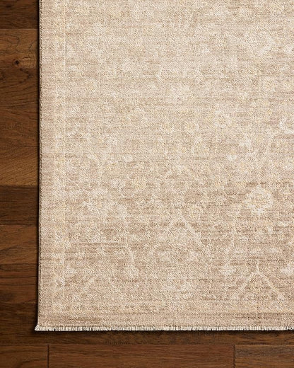 Loloi Chris Loves Julia Palma Collection PLM-01 Bark/Natural 7'-10" x 10' Area Rug Vintage Style Boho Living Room Bedroom Carpet