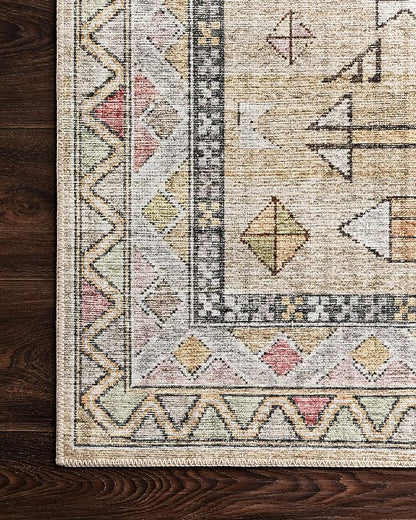 Loloi II Skye Collection SKY-04 Gold/Blush 2'-3" x 3'-9" Accent Rug