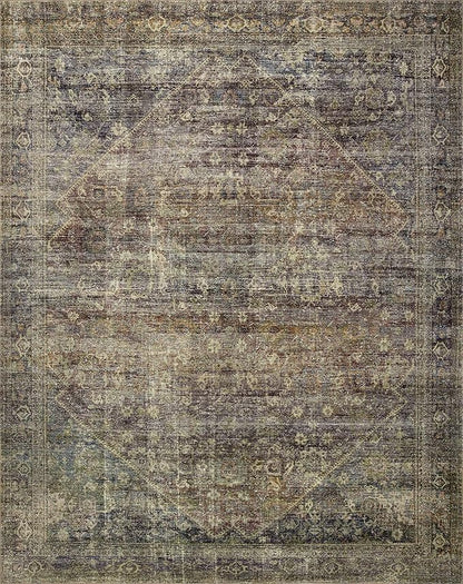 Loloi Amber Lewis Morgan Collection MOG-05 Spice/Lagoon 7'-3" x 9'-3" 38" Thick Area Rug feat. CloudPile, Neutral, Room Décor, Vintage Inspired, Livingroom, Bedroom, Dining Area