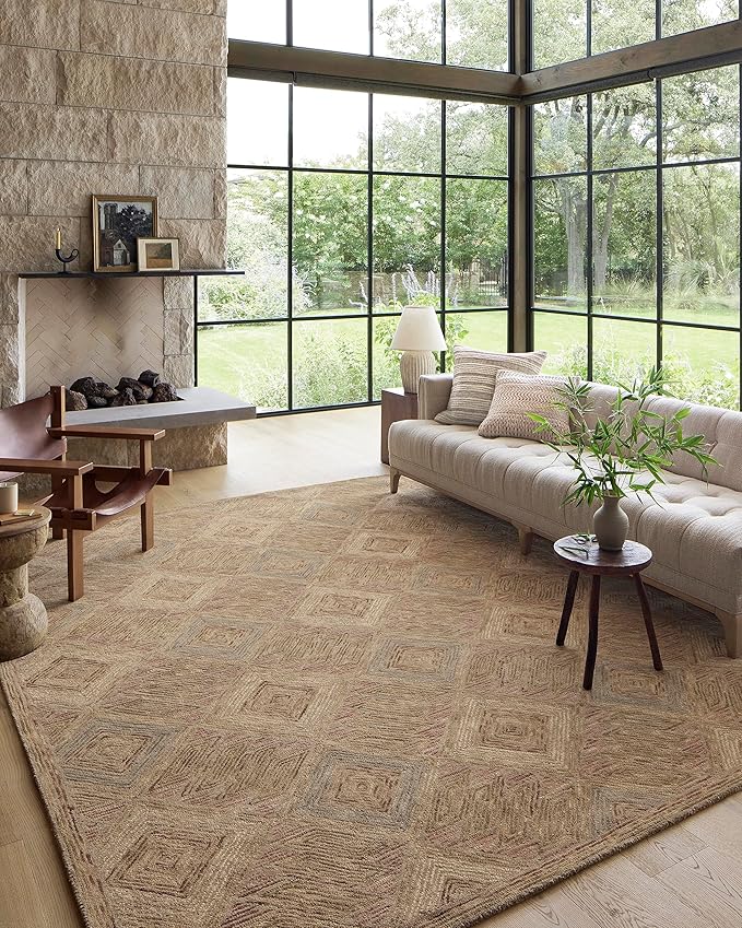 Loloi Varena Collection VAR-02 Berry/Multi 7'-9" x 9'-9" Area Rug