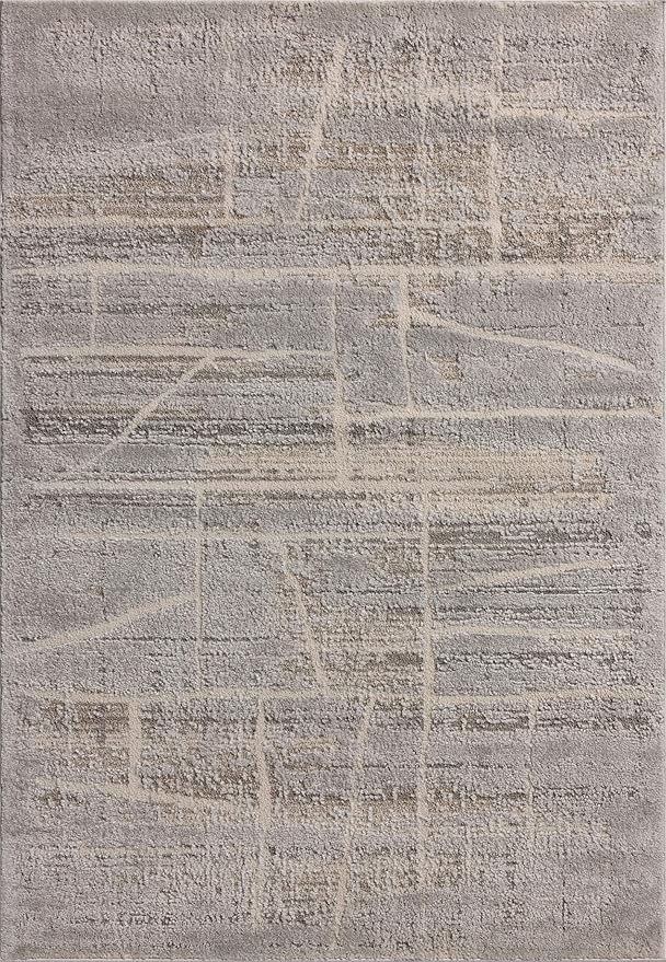 Loloi Amber Lewis Monty Collection MOT-07 Natural/Mist 4'-0" x 6'-0", .50" Pile Height, Accent Rug