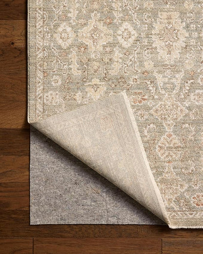 Loloi Chris Loves Julia Palma Collection PLM-03 Lagoon/Natural 2'-3" x 3'-10" Accent Rug Vintage Style Boho Living Room Bedroom Carpet