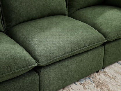 VANOMi Modular Sectional Sofa, 6 Seater Sleeper Sectional Sofa Modular Sectional Couch for Living Room, Sofa Bed-M