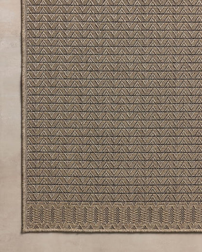 Loloi Chris Loves Julia Providence Collection PRC-05 Natural/Graphite 8'-6" x 12', .12" Pile Height, Indoor/Outdoor Area Rug