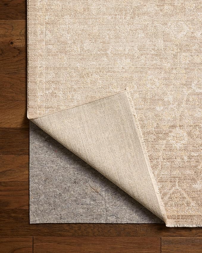 Loloi Chris Loves Julia Palma Collection PLM-01 Bark/Natural 6'-3" x 9'-6" Area Rug Vintage Style Boho Living Room Bedroom Carpet
