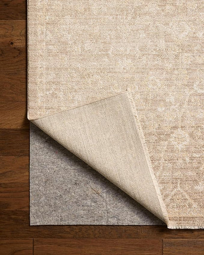 Loloi Chris Loves Julia Palma Collection PLM-01 Bark/Natural 2'-7" x 12'-0" Runner Rug Vintage Style Boho Living Room Bedroom Carpet