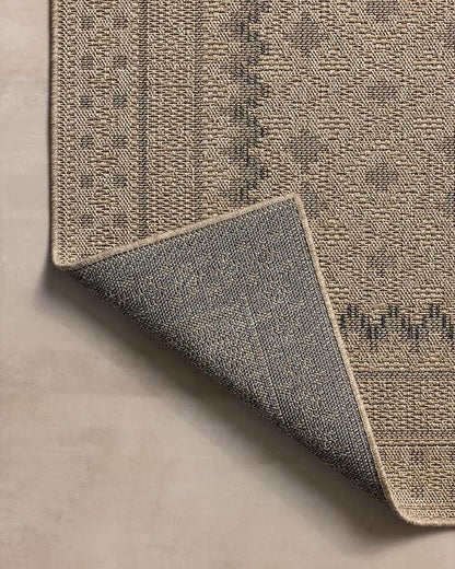 Loloi Chris Loves Julia Providence Collection PRC-06 Charcoal/Dove 6'-3" x 9'-2", .12" Pile Height, Indoor/Outdoor Area Rug