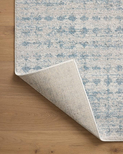 Loloi Kamala Collection KAM-04 Sky/Dove 6'-7" x 9'-6" Area Rug