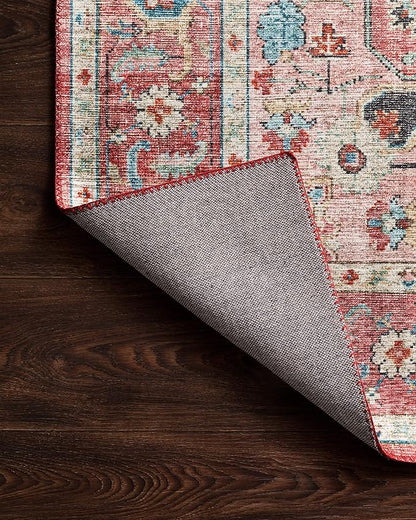 Loloi II Skye Collection SKY-05 Brick/Ocean 5'-0" x 7'-6" Area Rug