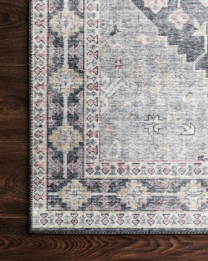 Loloi II Skye Collection SKY-02 Charcoal/Multi 2'-3" x 3'-9" Accent Rug
