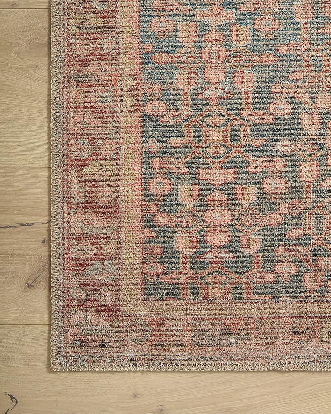 Loloi Angela Rose Aubrey Collection AUB-04 Blue/Terracotta 2'-3" x 3'-9", .19" Pile Height, Accent Rug
