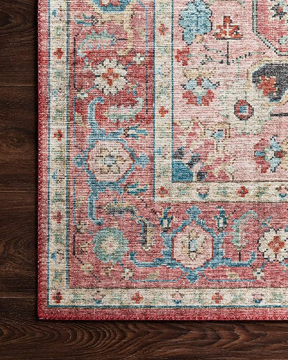 Loloi Skye Collection SKY-05 Brick/Ocean 2'-6" x 10'-0" Runner Rug
