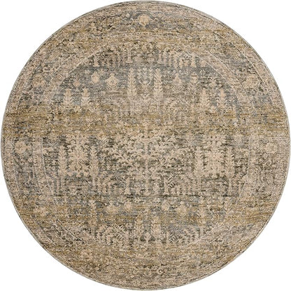 Loloi Magnolia Home by Joanna Gaines Junie Collection JUE-02 Moss/Natural 2'-7" x 8'-0", .38 Pile Height, Runner Rug
