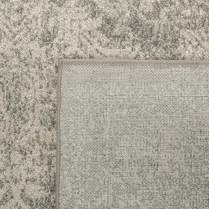SAFAVIEH Evoke Collection 2'2" x 13' Silver / Ivory EVK256S Oriental Distressed Non-Shedding Living Room Bedroom Runner Rug
