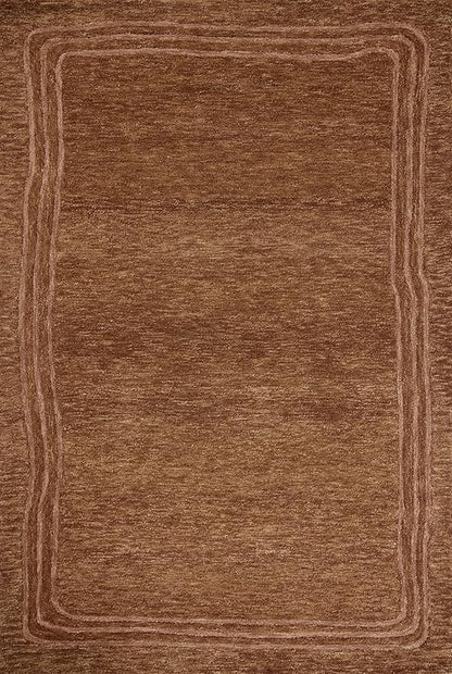 Loloi Leanne Ford Craven Collection CVN-02 Spice/Rose 9'-3" x 13' Area Rug Geometrical, Patterned, Neutral, Living Room, Bedroom, Dining Room