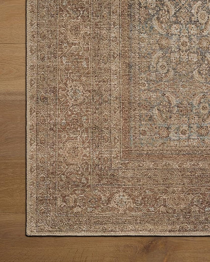 Loloi Amber Lewis Cambria Collection CBR-07 Ocean/Bark 10'-0" x 14'-0" Area Rug Jute, Neutral, Vintage Style, Antique Tone, Living, Bedroom, Dining, Carpet