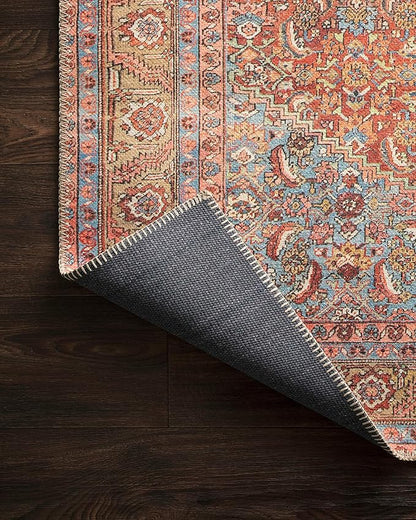 Loloi Loren Collection LQ-06 Red/Multi 5'-0" x 7'-6" Area Rug