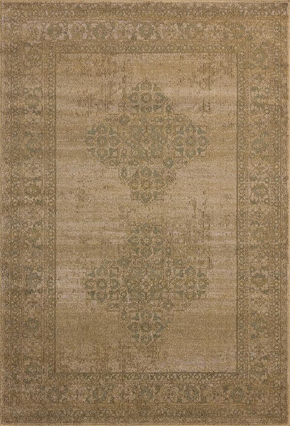 Loloi Magnolia Home by Joanna Gaines Mona Collection MOA-05 Antique/SPA 2'-6" x 4'-0" Accent Rug