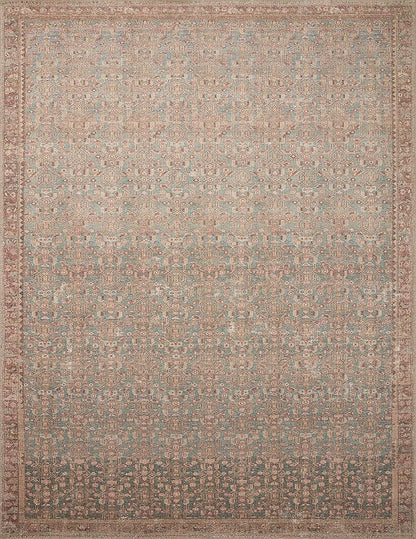 Loloi Angela Rose Aubrey Collection AUB-04 Blue/Terracotta 3'-9" x 5'-6", .19" Pile Height, Accent Rug