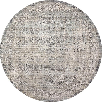 Loloi Amber Lewis Alie Collection ALE-04 Sky/Stone 2'-7'' x 10'-0'', .13'' Pile Height, Runner Rug