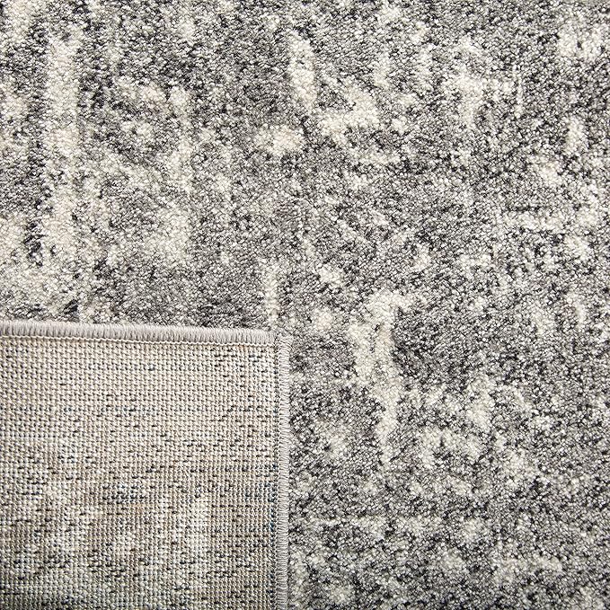 SAFAVIEH Evoke Collection 2'2" x 13' Grey/Ivory EVK256D Oriental Distressed Non-Shedding Living Room Bedroom Runner Rug