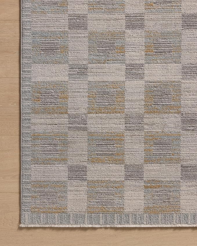 Loloi Amber Lewis Cali Collection CIL-07 Mist/Wheat 2'-7" x 8'-0", .25" Pile Height, Runner Rug
