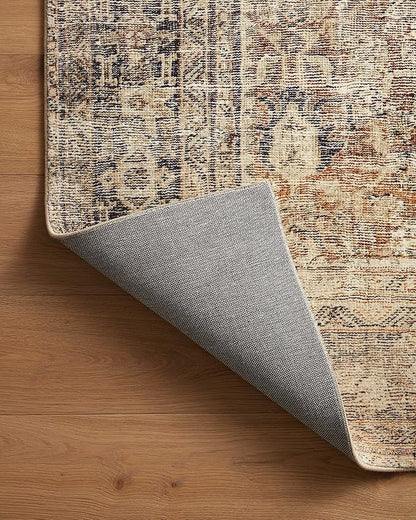 Loloi Amber Lewis Morgan Collection MOG-01 Sunset/Ink 7'-3" x 9'-3" 38" Thick Area Rug feat. CloudPile, Neutral, Room Décor, Vintage Inspired, Livingroom, Bedroom, Dining Area