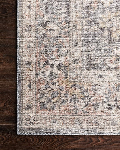 Loloi Skye Collection SKY-01 Grey/Apricot 7' x 9' Oval Area Rug