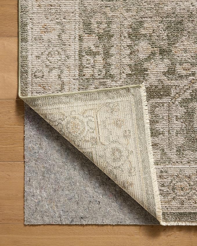 Loloi Magnolia Home by Joanna Gaines Pace Collection PAC-06 Forrest/Natural 9'-6" x 9'-6" Round Area Rug