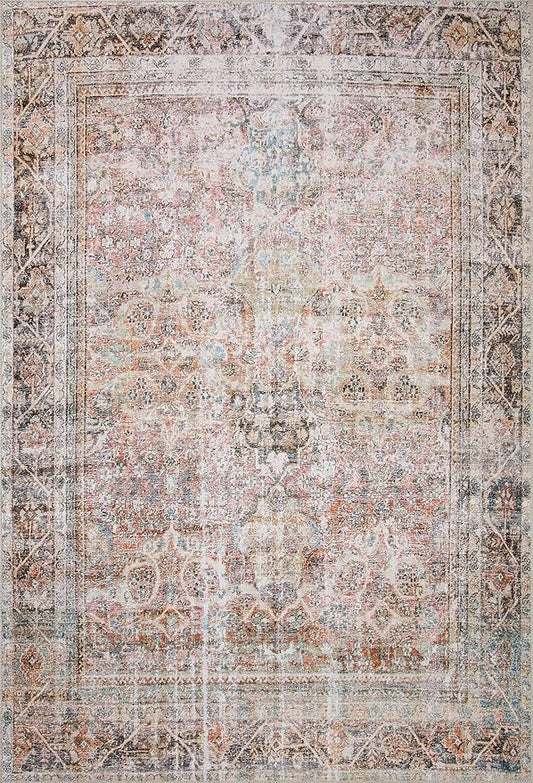 Loloi Adrian Collection ADR-05 Sunset/Charcoal 2'-6" x 7'-6", .19" Thick Runner Rug