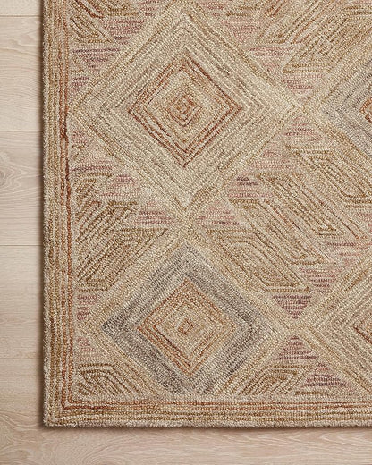 Loloi Varena Collection VAR-02 Berry/Multi 7'-9" x 9'-9" Area Rug