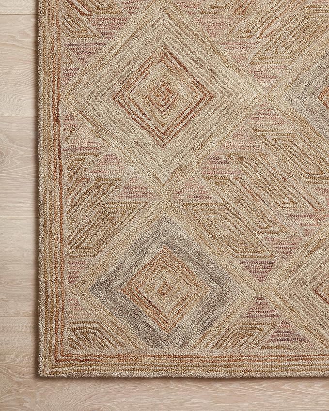 Loloi Varena Collection VAR-02 Berry/Multi 5'-0" x 7'-6" Area Rug