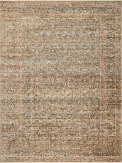 Loloi Amber Lewis Molly Collection MOL-06 Gold/Blue 9'-6" x 13'-6" Low Pile Area Rug
