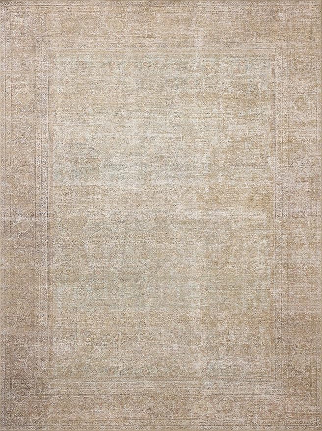 Loloi Amber Lewis Cambria Collection CBR-06 Multi/Natural 2'-6" x 7'-6" Runner Rug Jute, Neutral, Vintage Style, Antique Tone, Living, Bedroom, Dining, Carpet