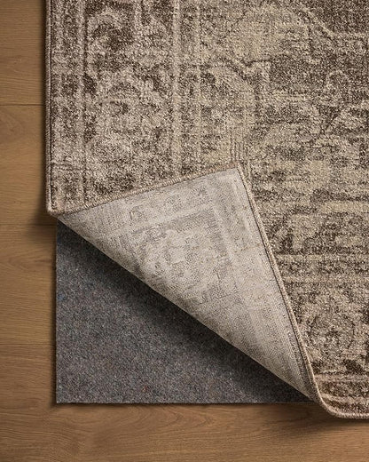 Loloi Magnolia Home by Joanna Gaines Mona Collection MOA-01 Cocoa/Stone 10'-0" x 14'-0" Area Rug