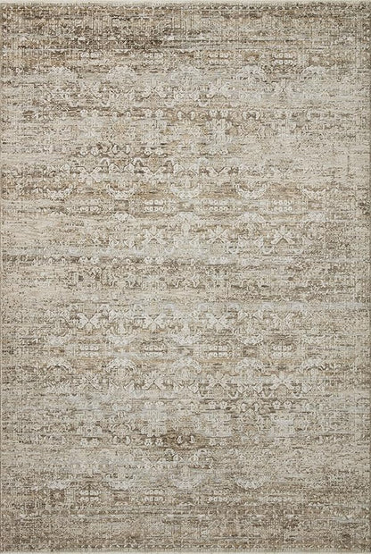 Loloi Amber Lewis Honora Collection HON-04 Bark/Dove 5'-3" x 7'-9" Area Rug
