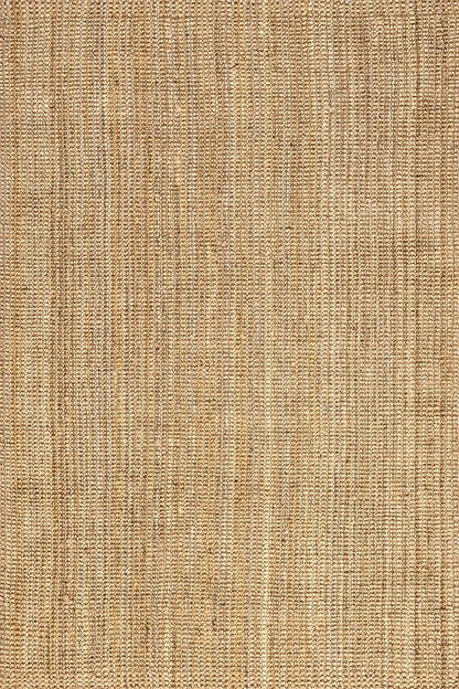 nuLOOM Ashli Solid Farmhouse Jute Area Rug, 3x5, Natural