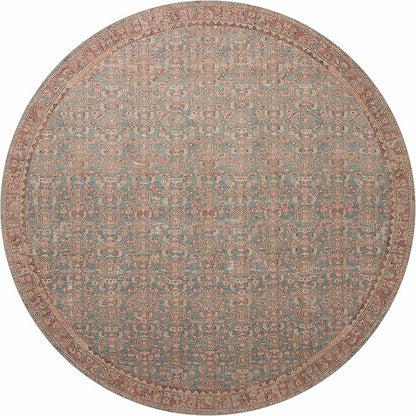Loloi Angela Rose Aubrey Collection AUB-04 Blue/Terracotta 3'-9" x 5'-6", .19" Pile Height, Accent Rug