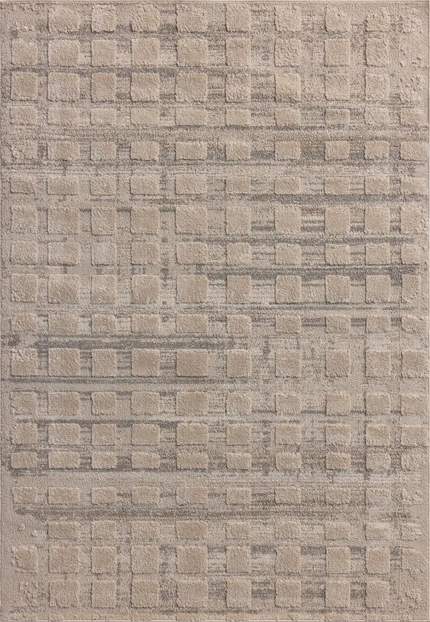 Loloi Amber Lewis Monty Collection MOT-06 Pebble/Beige 11'-6" x 15', .50" Pile Height, Area Rug