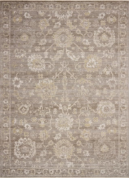 Loloi Magnolia Home by Joanna Gaines Pace Collection PAC-03 Taupe/Wheat 5'-3" x 5'-3" Round Area Rug
