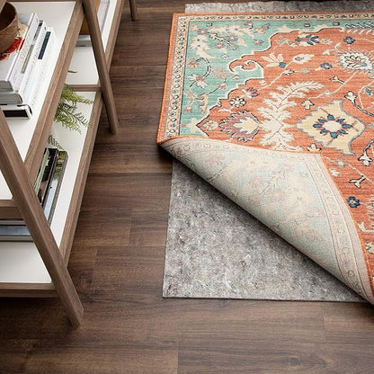 Mohawk Home 10' x 14' Non Slip Grip Rug Pad 1/4 Thick Felt + Rubber Backing - Dual Surface Safe for All Floors