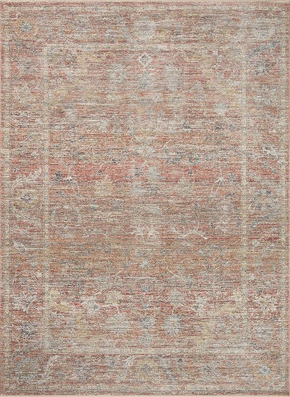 Loloi Magnolia Home by Joanna Gaines Millie Collection MIE-04 Sunset/Multi 11'-6" x 15'-7", .25" Pile Height, Area Rug