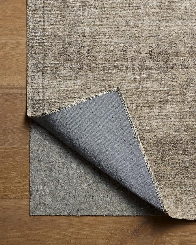 Loloi Amber Lewis Cambria Collection CBR-01 Ash/Bark 2'-0" x 5'-0" Accent Rug Jute, Neutral, Vintage Style, Antique Tone, Living, Bedroom, Dining, Carpet