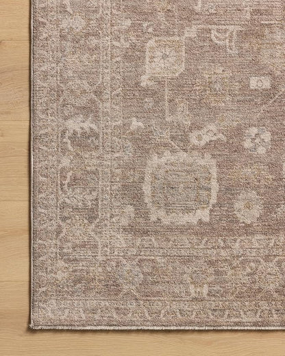 Loloi Chris Loves Julia Louisa Collection LOI-03 Taupe/Ivory 2'-3" x 3'-10", .38" Pile Height, Accent Rug