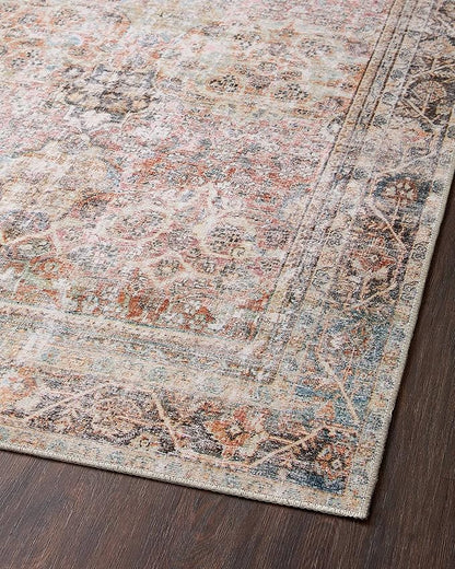 Loloi Adrian Collection ADR-05 Sunset/Charcoal 2'-6" x 7'-6", .19" Thick Runner Rug
