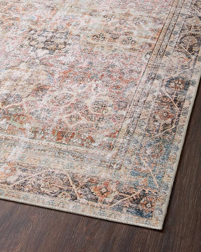 Loloi Adrian Collection ADR-05 Sunset/Charcoal 8'-6" x 11'-6", .19" Thick Area Rug